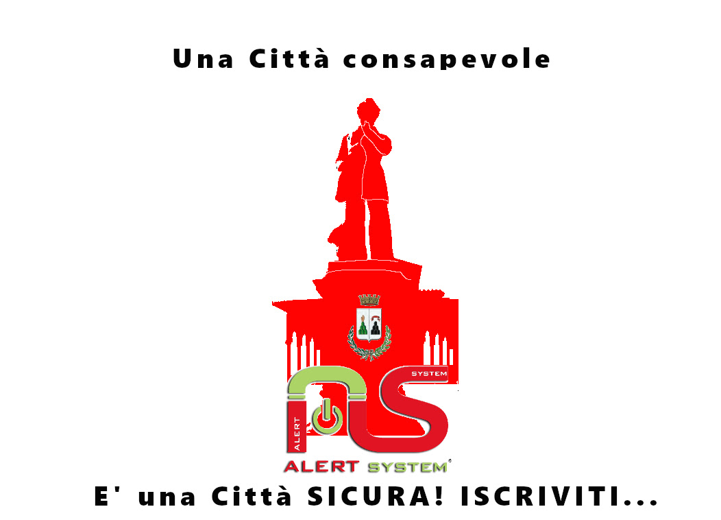 logo personalizzato di Alert System il sistema di allerta del Comune di Monsummano Terme. Cliccandoci sopra verrai rimandatao alla pagina di iscrizione al servizio