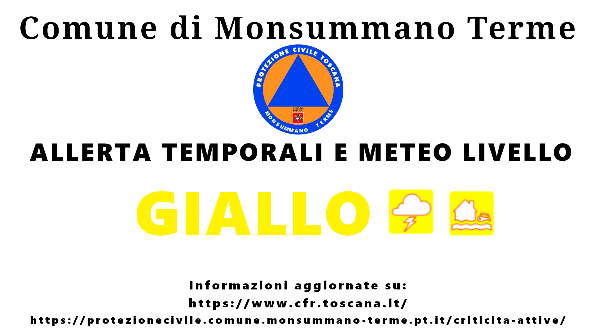 Emanata allerta meteo: 04/09/2024